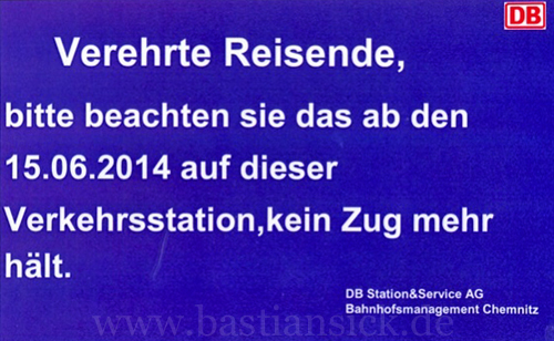 Verehrte Reisende ... (Bahnhofsaushang) © Werner und Renate Pfau 14.06.2014_eLHM5GB7_f.jpg